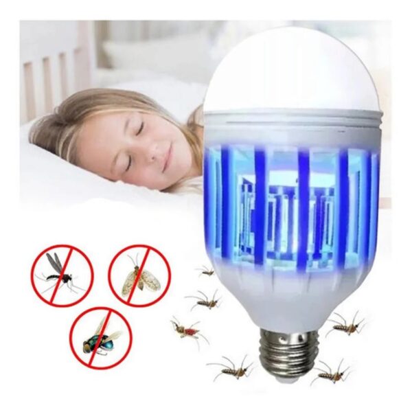 Lampada Luz Led 15 Watts Repelente Mata Mosquito Pernilongo - Imagem 4