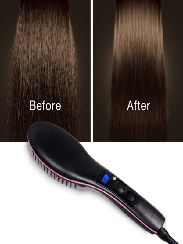 230°C Bivolt Escova Alisadora Elétrica Profissional de Cabelo - Imagem 7