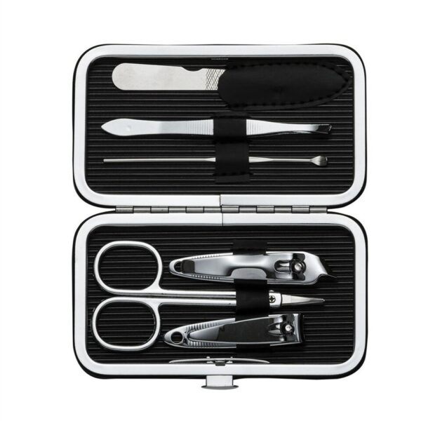 Kit de manicure 6 peças em estojo de couro sintético - Imagem 5