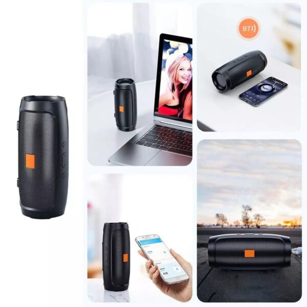 Caixa De Som Portatil AL - 006 Potente com bluetooth fm e entrada usb Alto - falante - Imagem 3