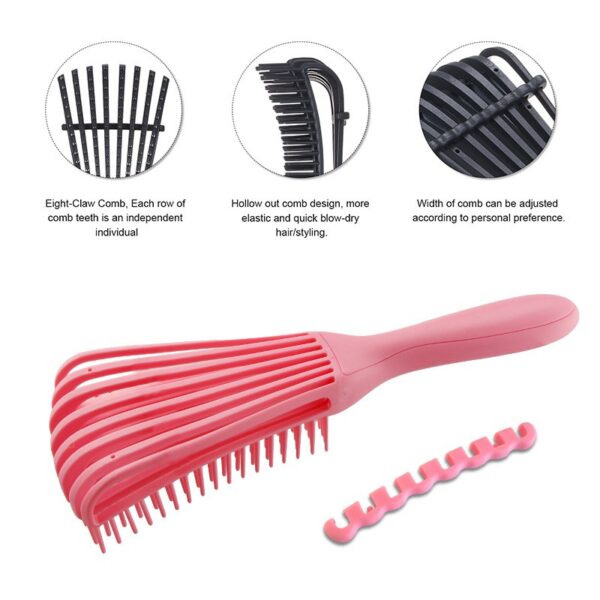 Escova de Cabelo Pente de Polvo Massagem - Imagem 4