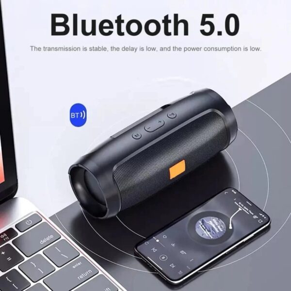 Caixa De Som Portatil AL - 006 Potente com bluetooth fm e entrada usb Alto - falante - Imagem 4