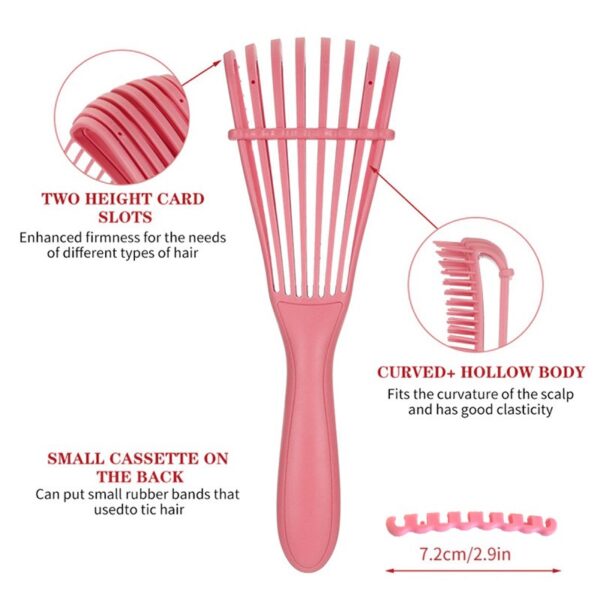 Escova de Cabelo Pente de Polvo Massagem - Imagem 2