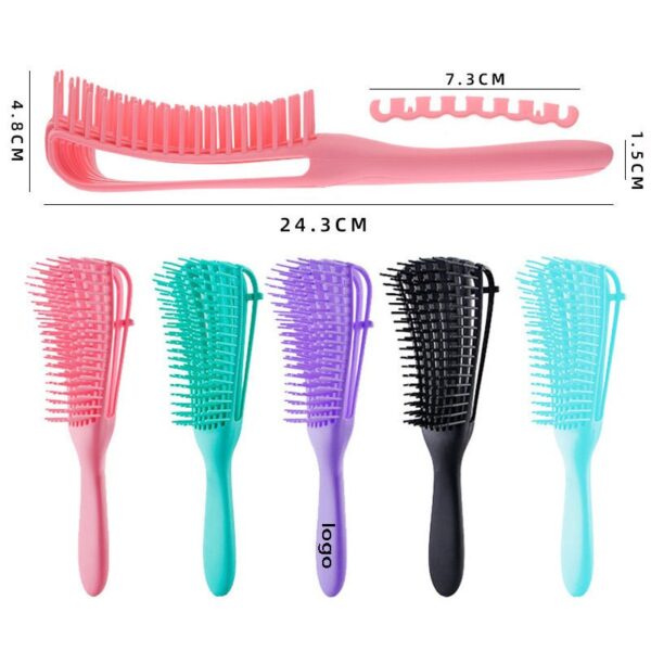 Escova de Cabelo Pente de Polvo Massagem - Imagem 6