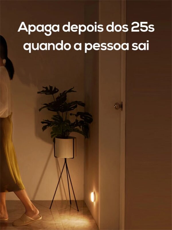 Sensor de movimento led light night usb recarregável sem fio - Imagem 5