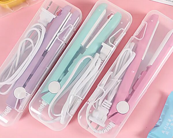 Mini Chapinha Prancha para Cabelos Finos e Cachos 160° Portátil com Case para Transporte - Imagem 4