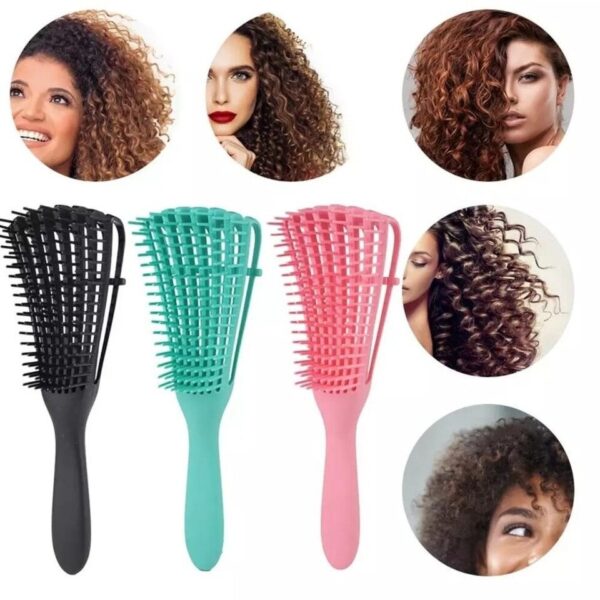 Pente de Cabelo Escova Polvo Multifuncional Modeladora - Imagem 5