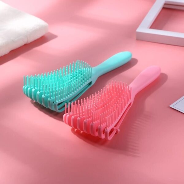 Pente de Cabelo Escova Polvo Multifuncional Modeladora - Imagem 4