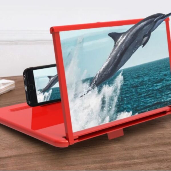 Ampliador de Tela Lente 3d Suporte Dobrável de Celular para Vídeos e Jogos e Ensino on-line - Imagem 2
