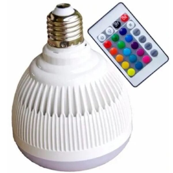 Lampada Bluetooth de Led com Música 12w + Controle Remoto - Imagem 6