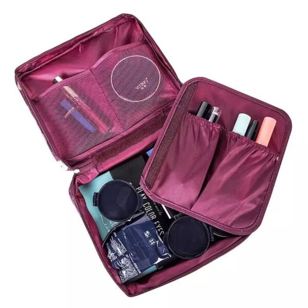 Necessarie para maquiagem comésticos viagem cor sortida - Imagem 4