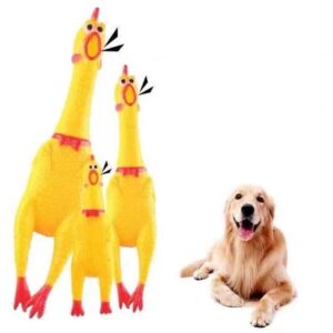 Frango 16 / 31 / 39 cm Brinquedo de Gravata Sonora de Borracha para Cão de Estimação