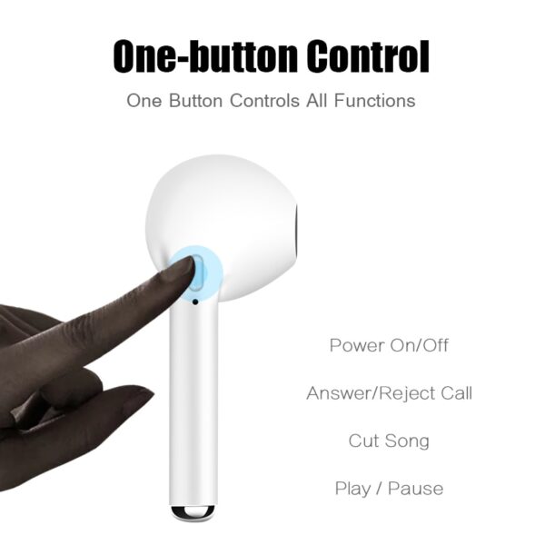Fones de ouvido Bluetooth Esportivos com microfone sem fio - Imagem 4
