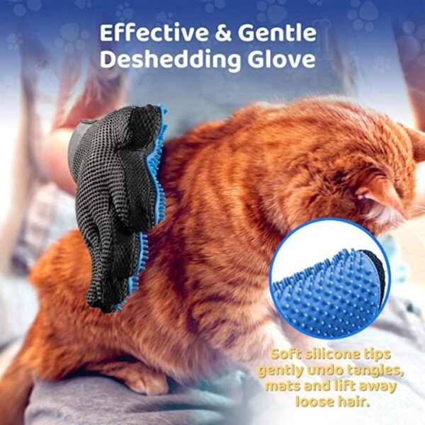 Luva Nano Magnética Tira Pelos Pets Cães Gatos True Touch - Imagem 3