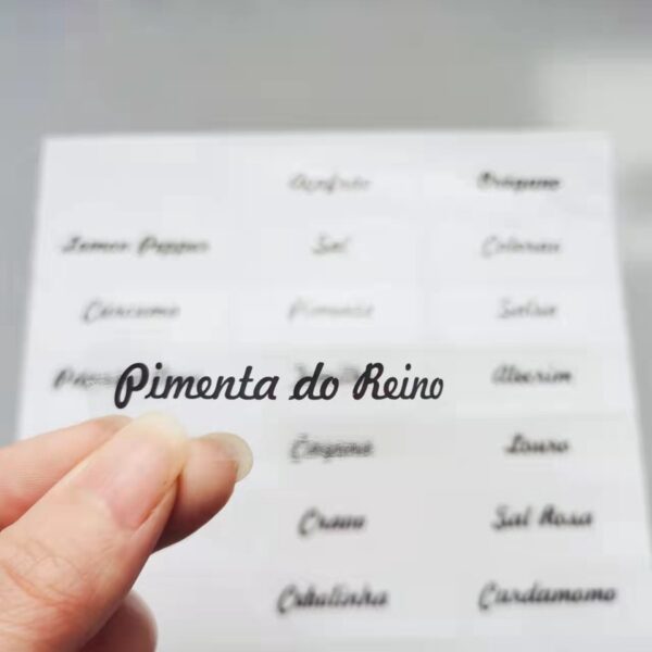 Etiquetas Adesivas Transparentes Temperos 6x2cm/39 Unidades - Imagem 4