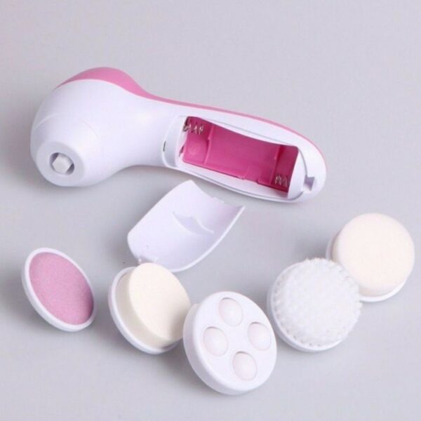 Escova Elétrica Limpeza Massageadora Facial Esfoliação 5 em 1 - Imagem 2
