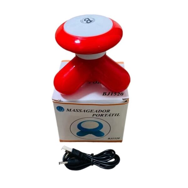 Mini Massageador Portátil Corporal para Relaxamento Tensão Elétrico USB e Pilha - Imagem 5