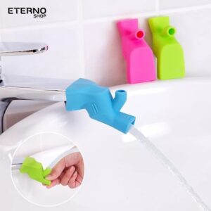 Extensor de Torneira Flexível de Silicone Para Banheiros Lavatórios E Cozinha Bico Arejador 2 Saídas