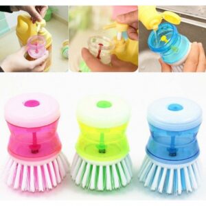 Escova para limpeza de cozinha porta detergente