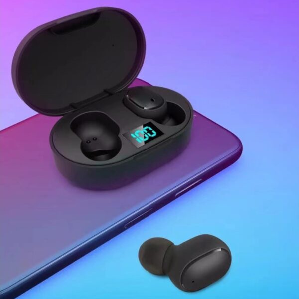 Fashion E6s Fone Sem Fio TWS Bluetooth 5.0 Enviar Cor Aleatória - Imagem 5