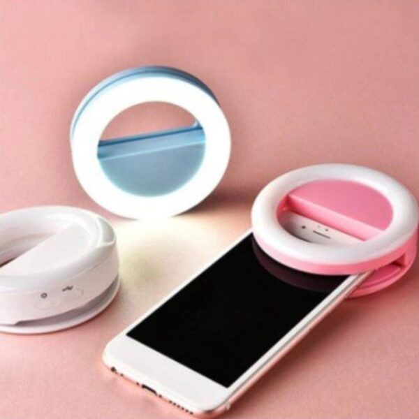 Anel Luminoso para Celular Flash Selfie Mini Ring Light Led Enviar Cor Aleatória - Imagem 4