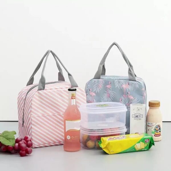 Bolsa Térmica Fitness Marmita Viagem Nécessaire Eco Moda enviar cor aleatória - Imagem 2