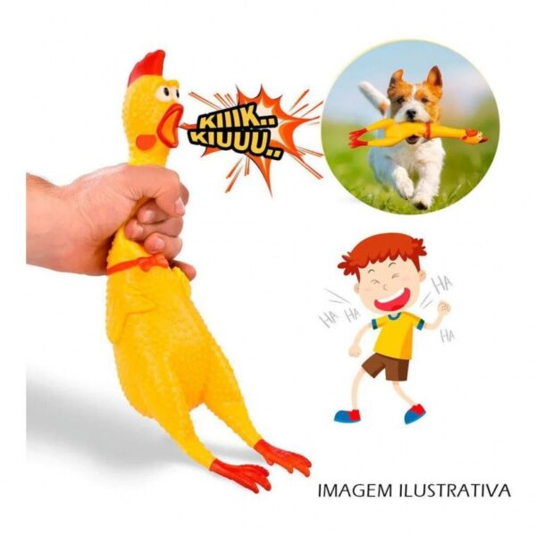 Frango 16 / 31 / 39 cm Brinquedo de Gravata Sonora de Borracha para Cão de Estimação - Imagem 9