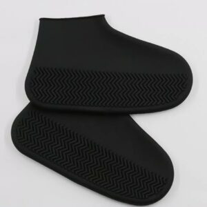 Capa de Chuva Silicone Protetora Tênis Sapato Bota Motoboy Pés Secos Preto