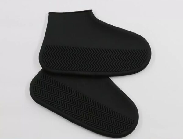Capa de Chuva Silicone Protetora Tênis Sapato Bota Motoboy Pés Secos Preto