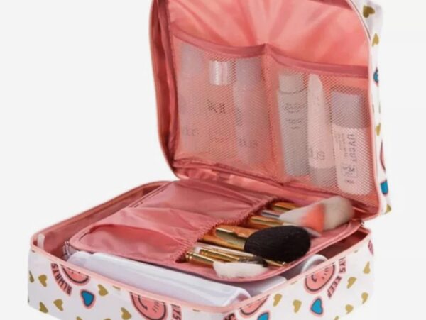 Necessarie para maquiagem comésticos viagem cor sortida