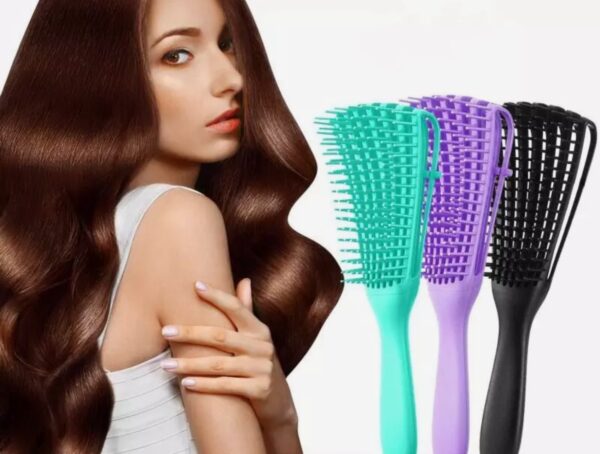 Escova de Cabelo Pente de Polvo Massagem