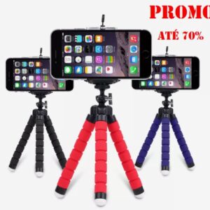 Mini Esponja Flexível Octopus Tripé para iPhone Samsung Xiaomi Huawei Telefone Móvel Smartphone