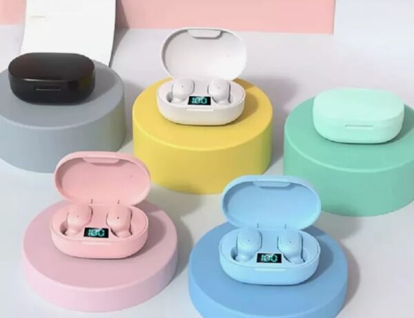 Fashion E6s Fone Sem Fio TWS Bluetooth 5.0 Enviar Cor Aleatória