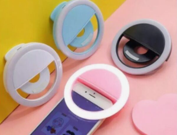 Anel Luminoso para Celular Flash Selfie Mini Ring Light Led Enviar Cor Aleatória