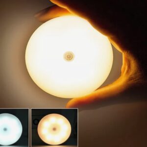 Sensor de movimento led light night usb recarregável sem fio