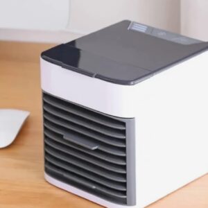 Mini Ar Condicionado Portátil Cooler Umidificador Climatizador Luz Led Clima Artic 3 Velocidades Refrigerador Pessoal