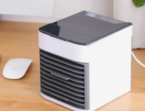 Mini Ar Condicionado Portátil Cooler Umidificador Climatizador Luz Led Clima Artic 3 Velocidades Refrigerador Pessoal