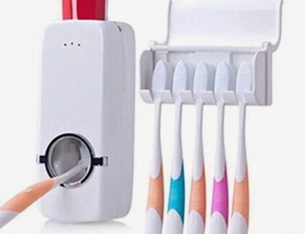 Dispenser de Creme Dental Suporte de Escova de Dente