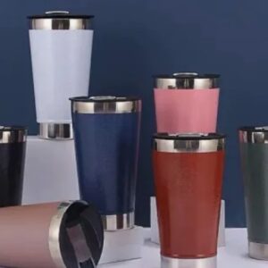 Copo Térmico 473ml COM TAMPA E Abridor Inox Para Cerveja Quente e Gelada
