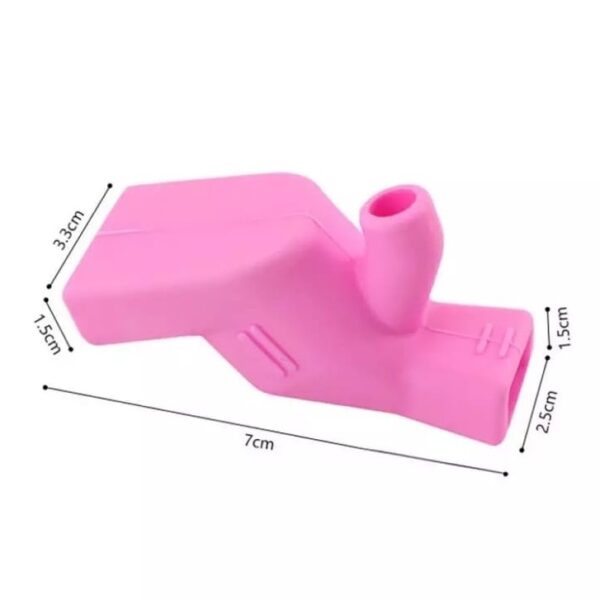 Extensor de Torneira Flexível de Silicone Para Banheiros Lavatórios E Cozinha Bico Arejador 2 Saídas - Imagem 5