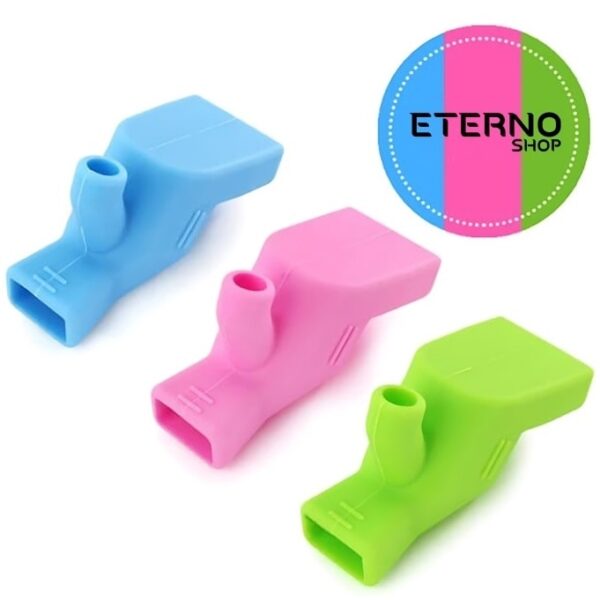 Extensor de Torneira Flexível de Silicone Para Banheiros Lavatórios E Cozinha Bico Arejador 2 Saídas - Imagem 4