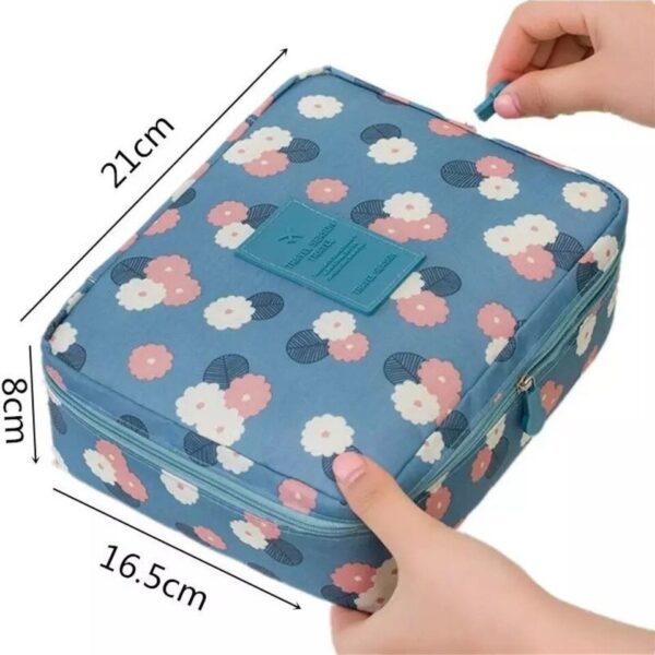 Necessarie para maquiagem comésticos viagem cor sortida - Imagem 5
