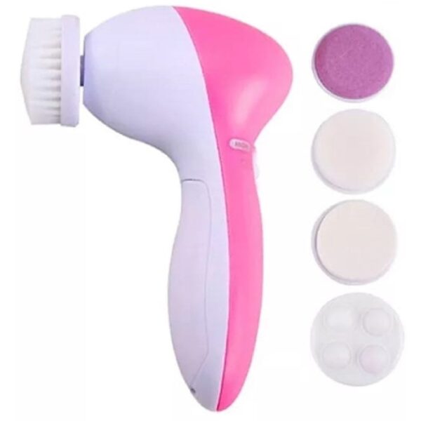 Escova Elétrica Limpeza Massageadora Facial Esfoliação 5 em 1 - Imagem 3